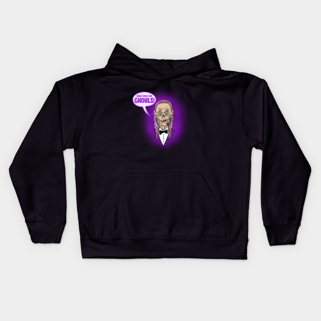 Hello boils and ghouls Kids Hoodie by kentcribbs